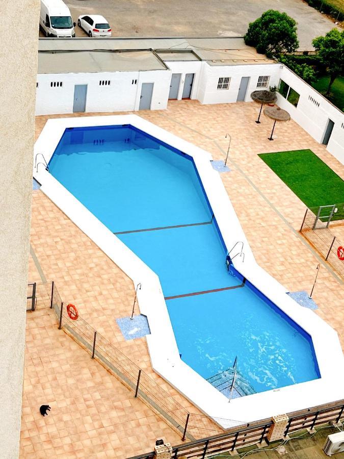 Apartamento Roquetas De Mar Urbanizacion, 2 Dormitorios, Gran Terraza Con Vista Al Mar, Wi-Fi, Parking Y Piscina מראה חיצוני תמונה